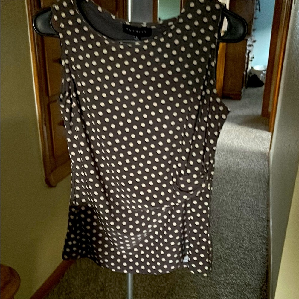 Polka Dot Sleeveless Top